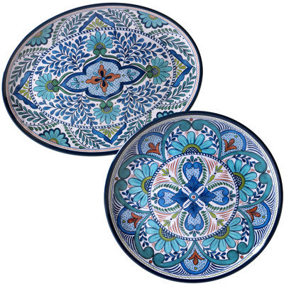 Ensemble de plateaux en mélamine 2 pièces Certified International Talavera