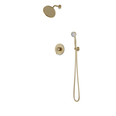 Classic 2-Way Pressure Balance Shower Trim Kit With Hand Held Shower Matte Black