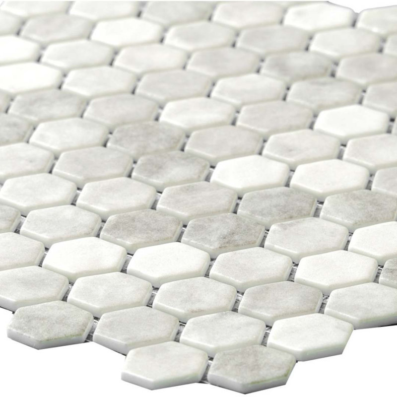 Eterna 1" x 1" Straight Edge Glass Mosaic Wall And Floor Tile, Shabby Gray
