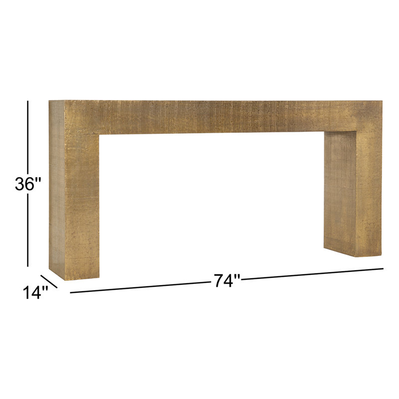 Melange 74'' Solid Wood Console Table