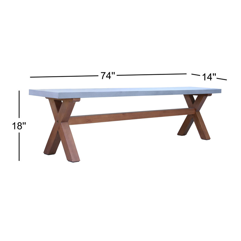 Banc de pique-nique en bois Fleur