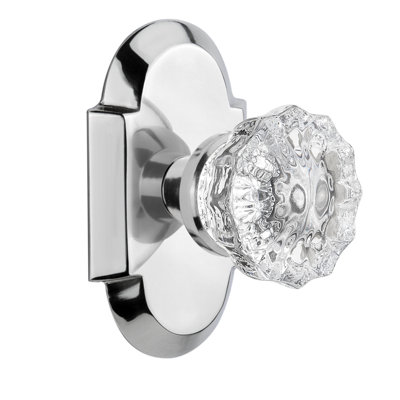 Cottage Plate with Crystal Door Knob