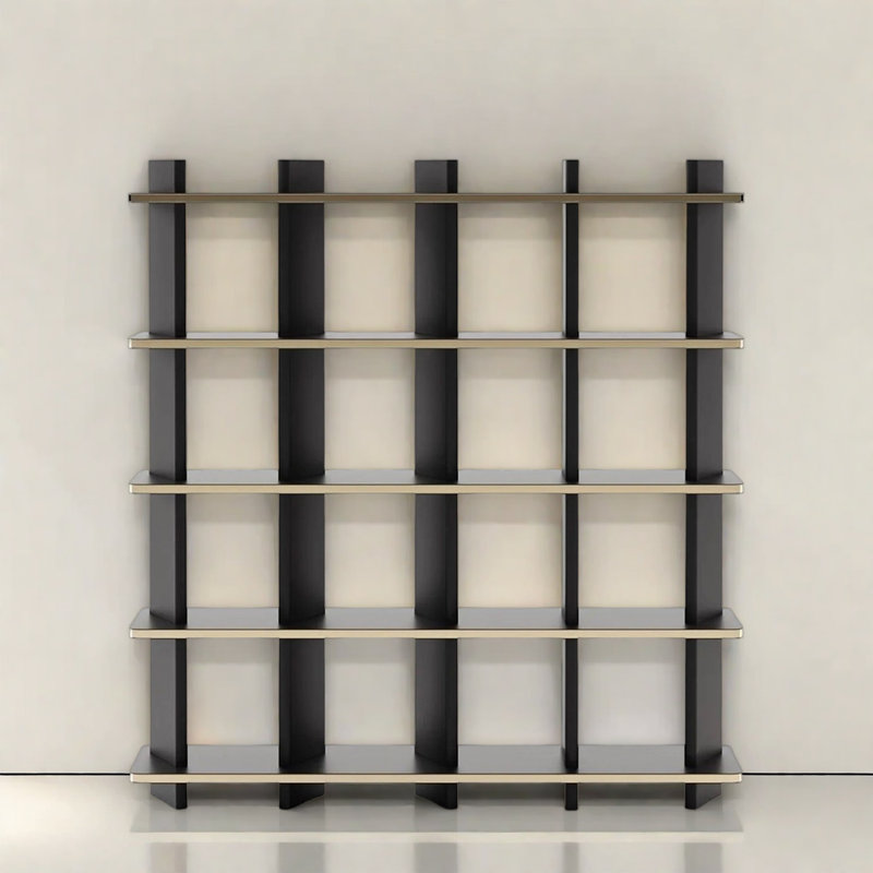 Makinley, Noir, (5 tablettes) H 70,8 po x l 62,9 po x P 11,8 po