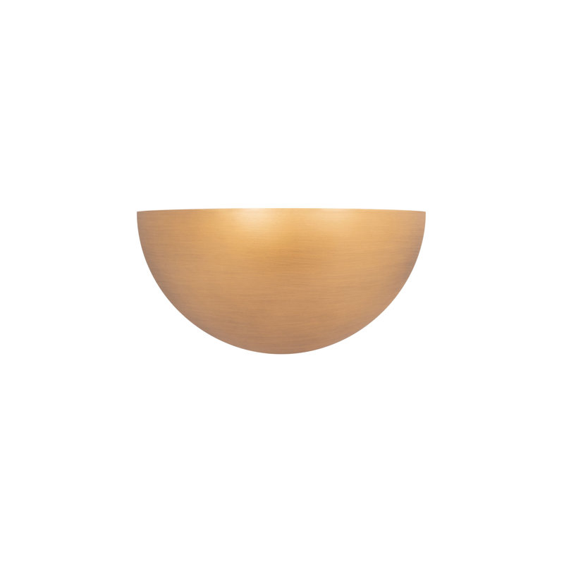Applique demi-lune à intensité variable à 1 lumière Akena, Laiton vieilli, 3000 K