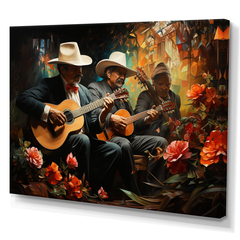 «Mexico Mariachi Melody Musical III», reproduction d'art sur toile, H 30 po x l 40 po, Toile tendue