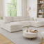 U-Shaped Sectional Sofa with Ottoman & Chaise Lounge, Upholstered Plush Corduroy Fabric Modular Couch for Large Spaces, Compressed Furniture No Assembly Required-1934867104