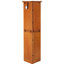 4 unités de coin de 72 po - Maximisez votre espace intérieur Poignées en métal de conception américaine en chêne pour armoire de rangement 8 portes