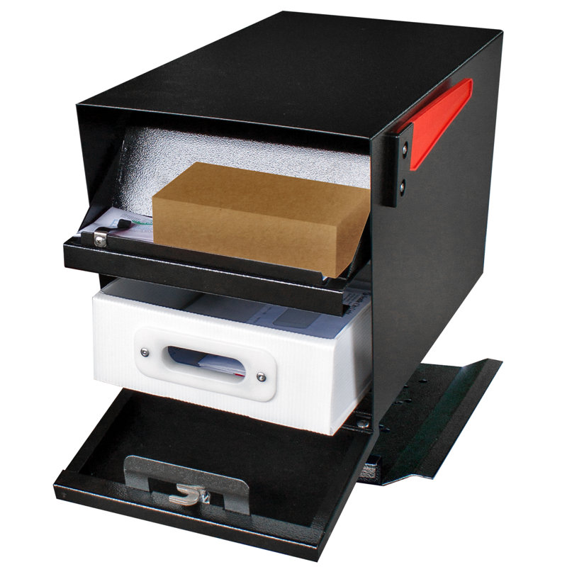 Steel Post Mounted Mailbox