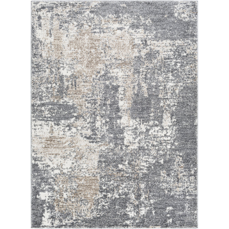 Aderyn Abstract Indoor Rug, Rectangle 6'7" x 9'