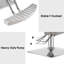 Chaise de réception en cuir l 25 po avec structure en métal-485880123