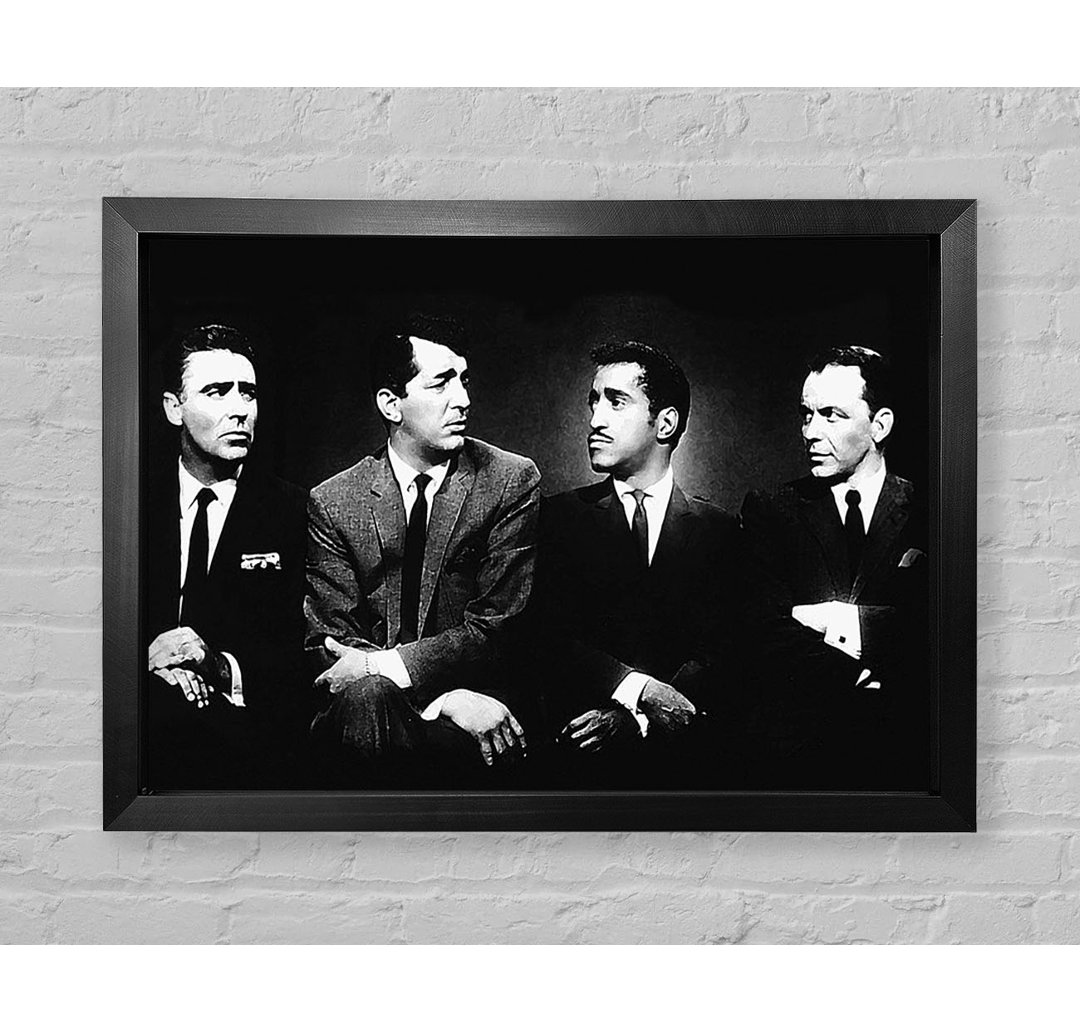 The Rat Pack B N W - Einzelne Bilderrahmen Kunstdrucke