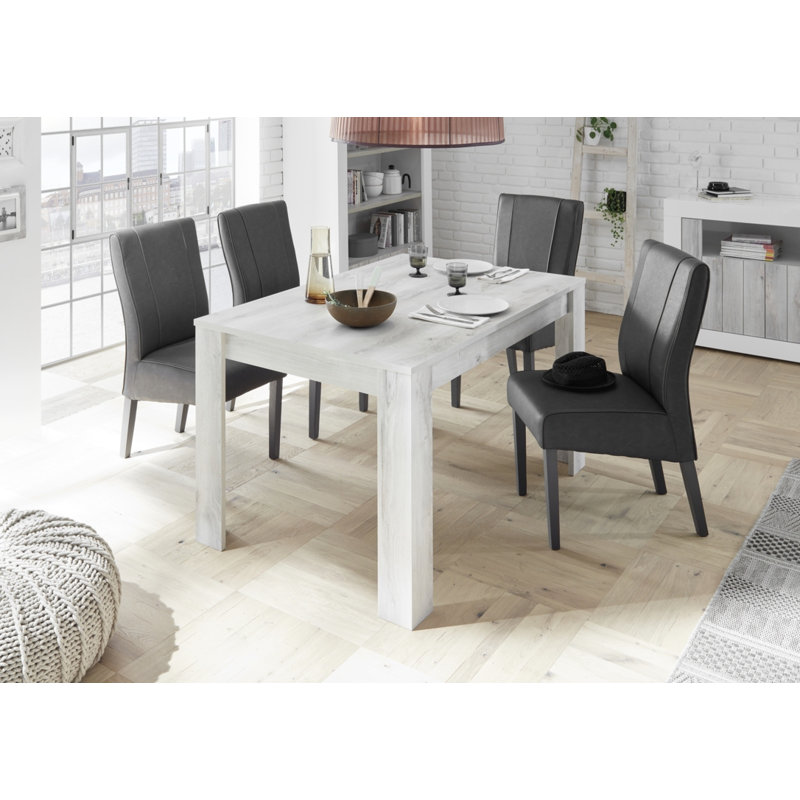 Aarju Extendable Dining Table, White