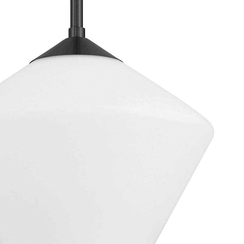 Hunter Celestial Valley 1 Light Pendant Ceiling Light Fixture, Matte Black