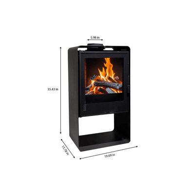 Cast iron thickened living room heating fireplace