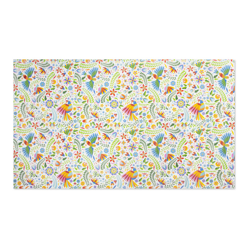 Mexican Flowers Dining Linens, 240cm W x 140cm L