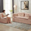 Canapé-lit modulaire multifonctionnel avec méridienne, convertible en très grand lit de 80 pouces, velours côtelé moelleux, assise profonde et couverture douillette