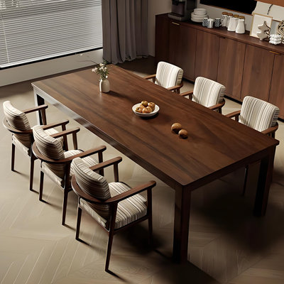 Minimalist Home     Pure Walnut Dining Set