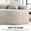 Luxury Grey Chenille 4 Couch - Foam And Spring Interior, No Assembly Needed, Comfortable Safe For Families Construction, Assembly, Pet