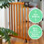 La barrière de sécurité en bois pour bébé de la série 48W Stairway, convient aux ouvertures de 30 à 48 po de largeur, pour les portes et les escaliers, et porte de 32 po de hauteur pour bébé et animal de compagnie - Brun