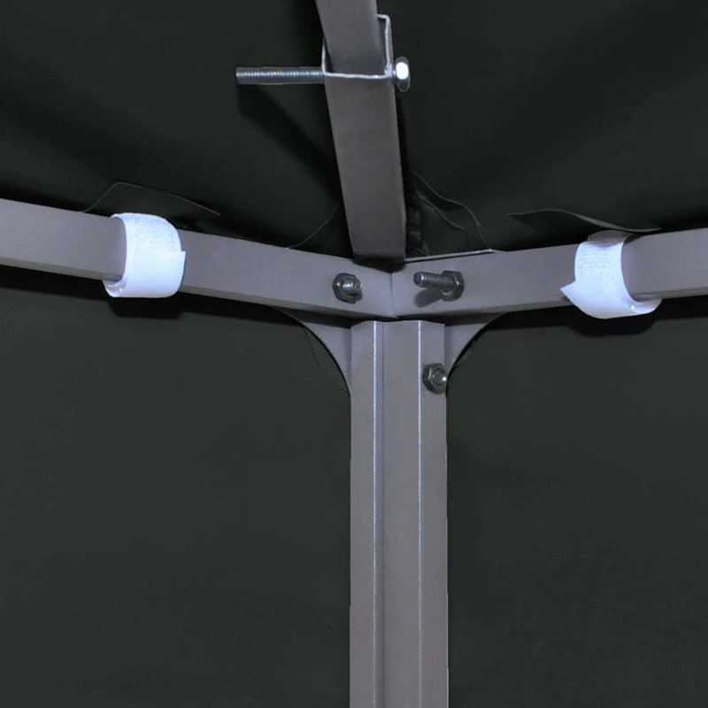 Gazebo Replacement Top Cover Grey 9.8 x 9.8 ft Polyester with PVC Coating for Outdoor Patio Gazebo, Gray