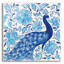 «Peacock Garden IV» par Miranda Thomas, art mural en verre acrylique-588402810