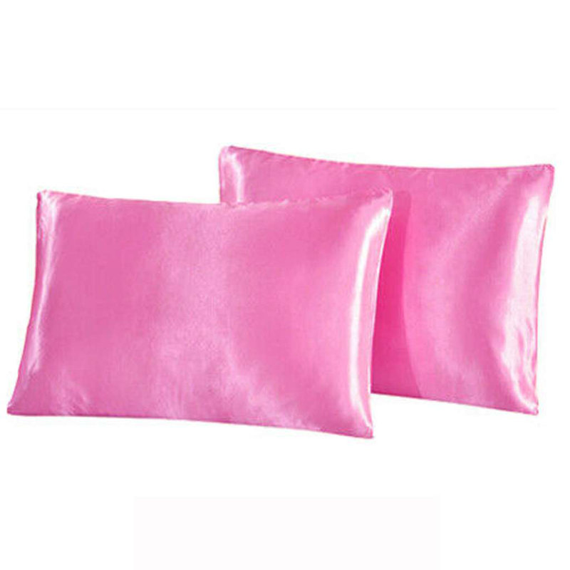Satin - Set of 2, Queen Pillowcase, Pink