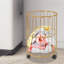 Rolling Laundry Basket Cart, Metal Rolling Laundry Basket-1956107050
