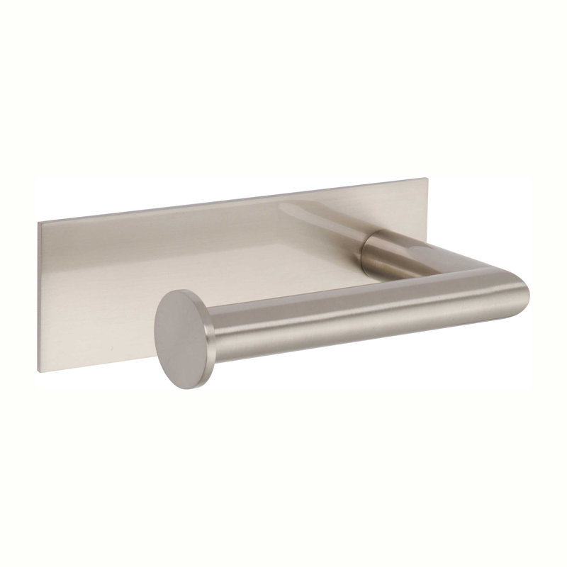 Surface Open on Left Toilet Paper Holder, Satin Nickel