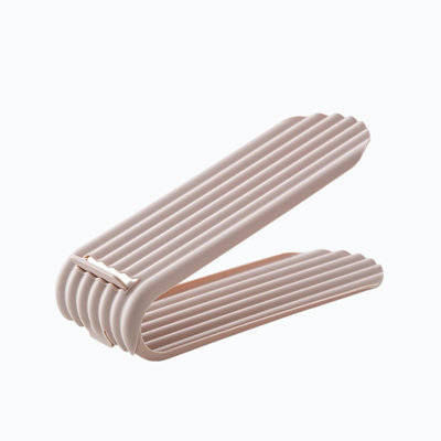Plastics rack Adjustable Double Layer Shoe Organizer Stackable Shoe Rack Shoe Divider Storage Stand For Closets Entryway Bedroom Footwear Arrangement