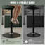 Adjustable Height Counter Stool with Metal Frame-452760555