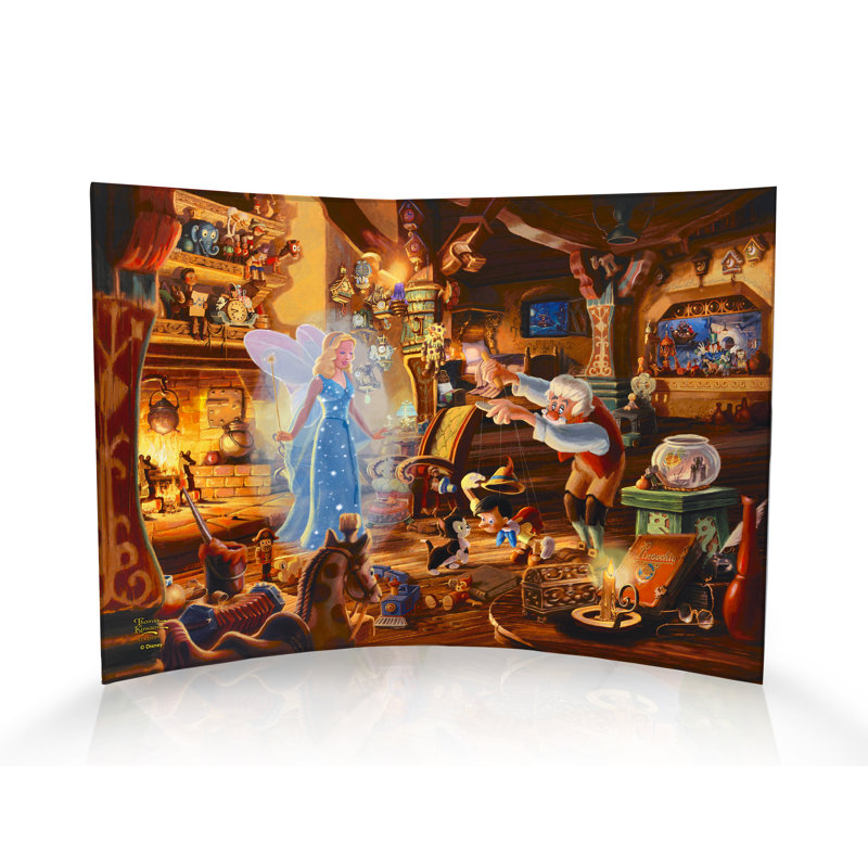 Imprimé acrylique incurvé Disney (Geppetto's Pinocchio)