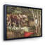 «The Moose And The Man With The Red Canoe», reproduction sur toile-50685398-50685405