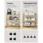 3-tier Metal Storage Rack With Wheels, Mesh Shelving Unit With X Side Frames-172757894-172757888