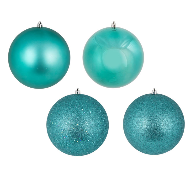Shatterproof Bauble, 6" H x 6" W x 6" D, Teal