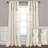 Cotton Blend Semi Sheer Curtain Single Panel-391417524