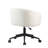 Kaylee Swivel Vanity Chair With Wheels, Soft Boucle Fabric Tufted Barrel Back, 360 Degree Spinning-1633132198