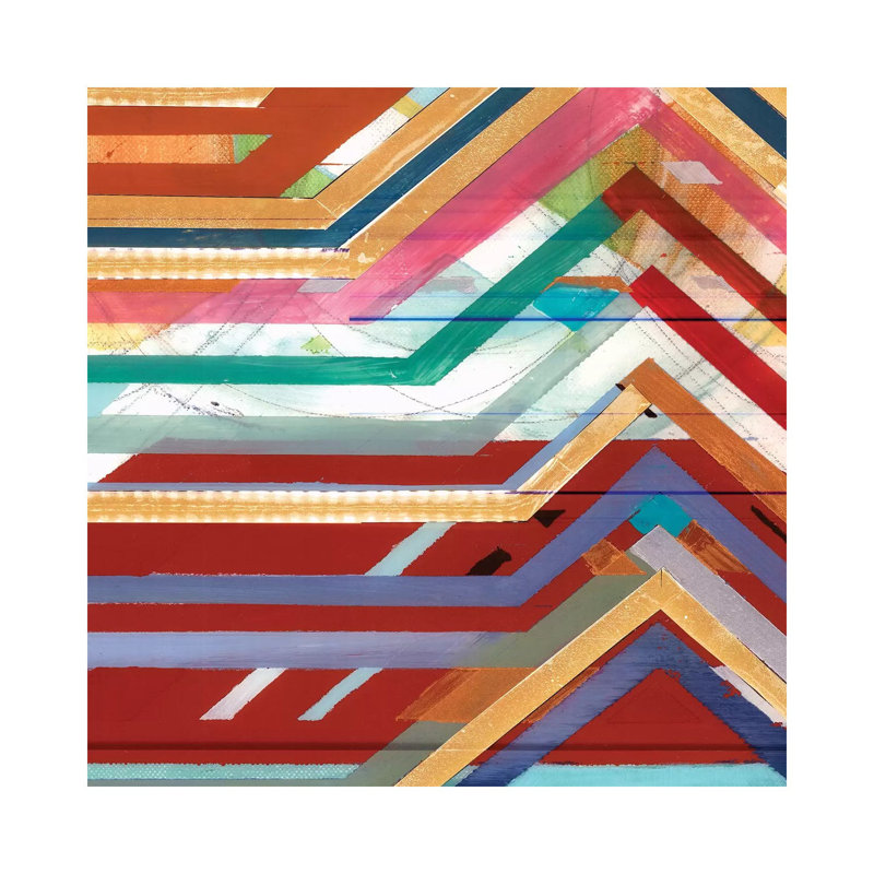 Zig Zag V by Bellissimo Art - Wrapped Canvas Gallery-Wrapped Canvas Giclée, 30.48 cm H x 30.48 cm W
