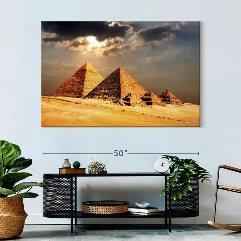 Adella Giza Pyramids, 34" H x 51" W