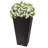 Cara 28" Square Composite Pot Planter with Plant Shelf-31645026