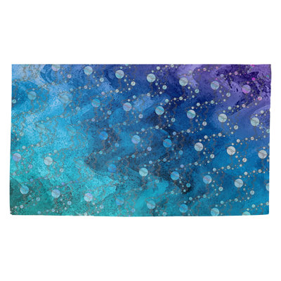 Tapis de porte d’intérieur anti-dérapant à la planète et aux étoiles Galle