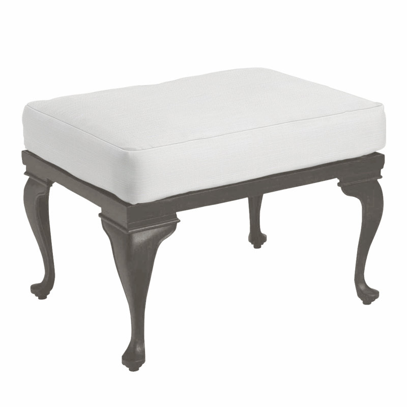 Repose-pieds en aluminium Provance - Gris ardoise, Pas de soudure, Dentelle Rollo, Gris ardoise