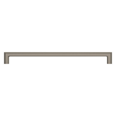 4428Raised 12" Cabinet Pullll, in Lifetime (PVD) Graphite Nickel