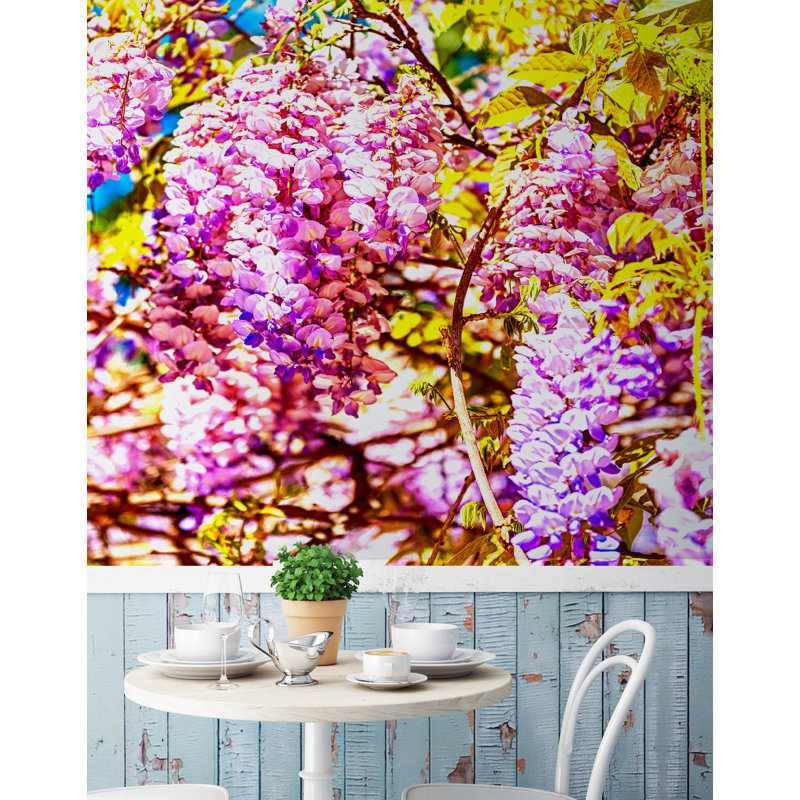 Peel & Stick Floral Wall Mural, 108'' W x 192" L