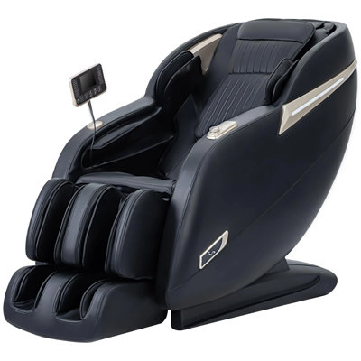 2025 Version 3d Full Body Massage Chair Md906, Zero Gravity Recliner With Yoga Stretch, Sl Track, Airbags, Heating, And Foot Massage, Black/gold