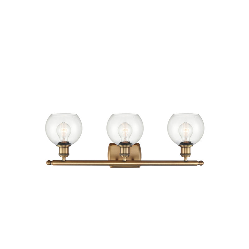 Cindi 3 - Light Vanity Light, LED, Clear, Brushed Brass