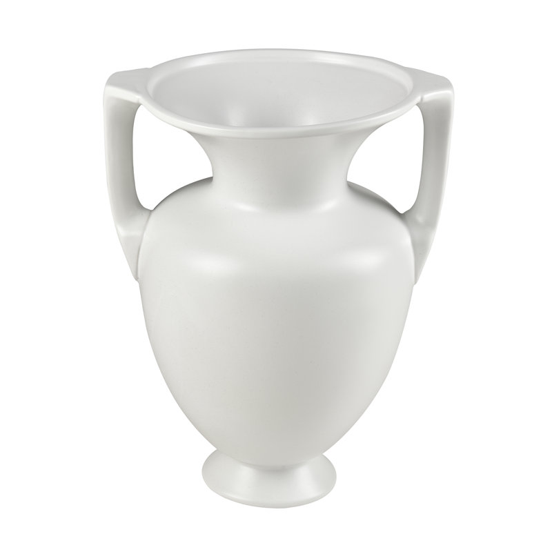 Vase Tellis - blanc moyen, H 16 po x l 11,75 po x P 11,75 po