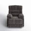 Fauteuil inclinable berçant et pivotant manuel de 39,7 po Breasha-886957108