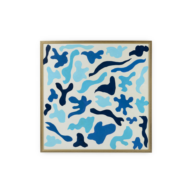 «Cutouts in Blue» par Jamie Merida - reproduction d'art sur toile