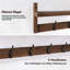 73.5cm Wall Mounted Clothes Rack