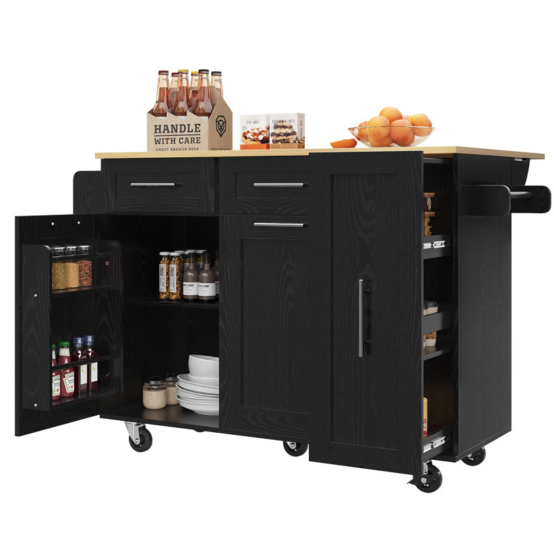 Kitchen Island, Black